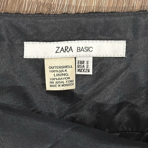 Zara Women’s Black Ruffle Dress - Size Small - Picture 3 of 3